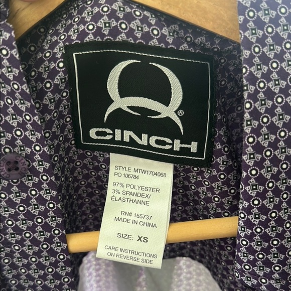Cinch Purple Casual Button ARENAFLEX shirt - Picture 3 of 4